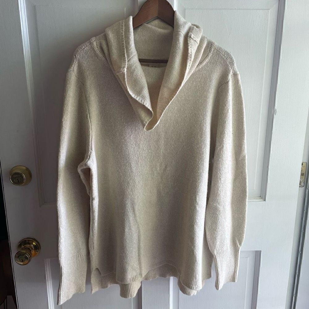 DKNY | cozy cream cowl neck sweater XL